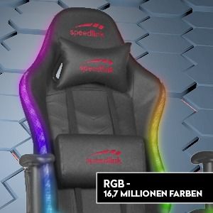 SPEEDLINK ZAPHYRE RGB Gaming Stuhl, Schwarz