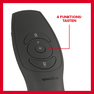 SPEEDLINK SL-600400-BK Presenter, Universal, Universal, PC, Schwarz