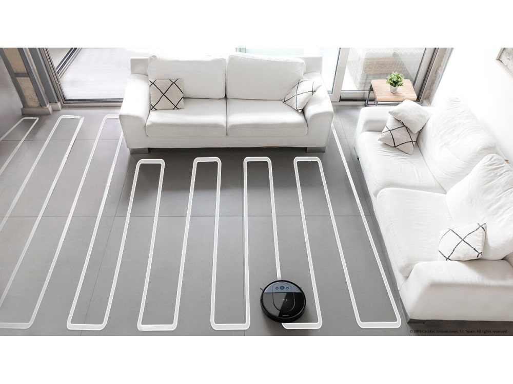 Robot aspirador - Cecotec Conga 1890, 2700 Pa, 160 min, Cepillo Jalisco, ITech SmartGyro Eye, 64 dB, Negro
