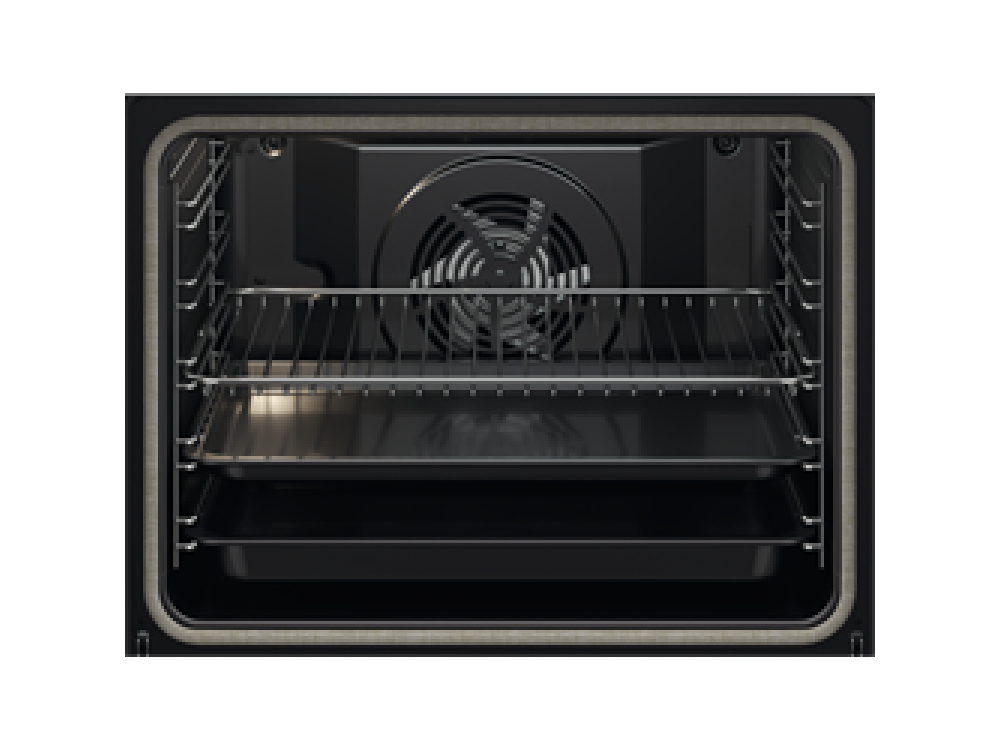 Horno - Zanussi ZOPKX6X2, 72 l, Multifunción, Pirolítico, 60 cm, A+, 3490 W, Inox Antihuellas
