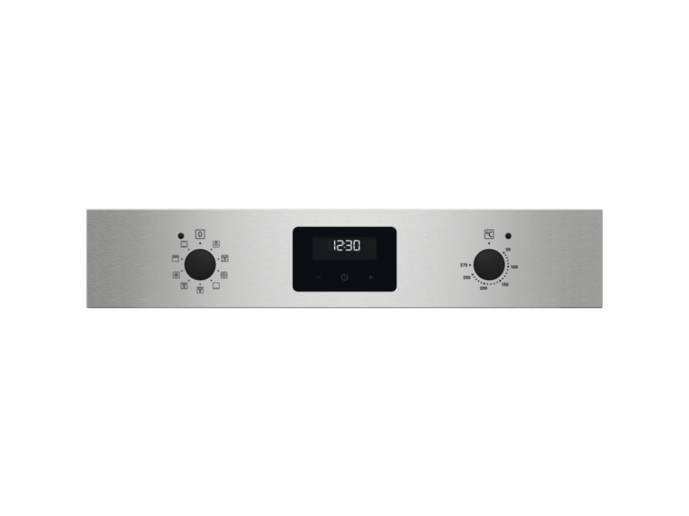 Horno - Zanussi ZOHEX3X1, 72 l, Multifunción, Aquaclean, 60 cm, A+, 2780 W, Inox Antihuellas