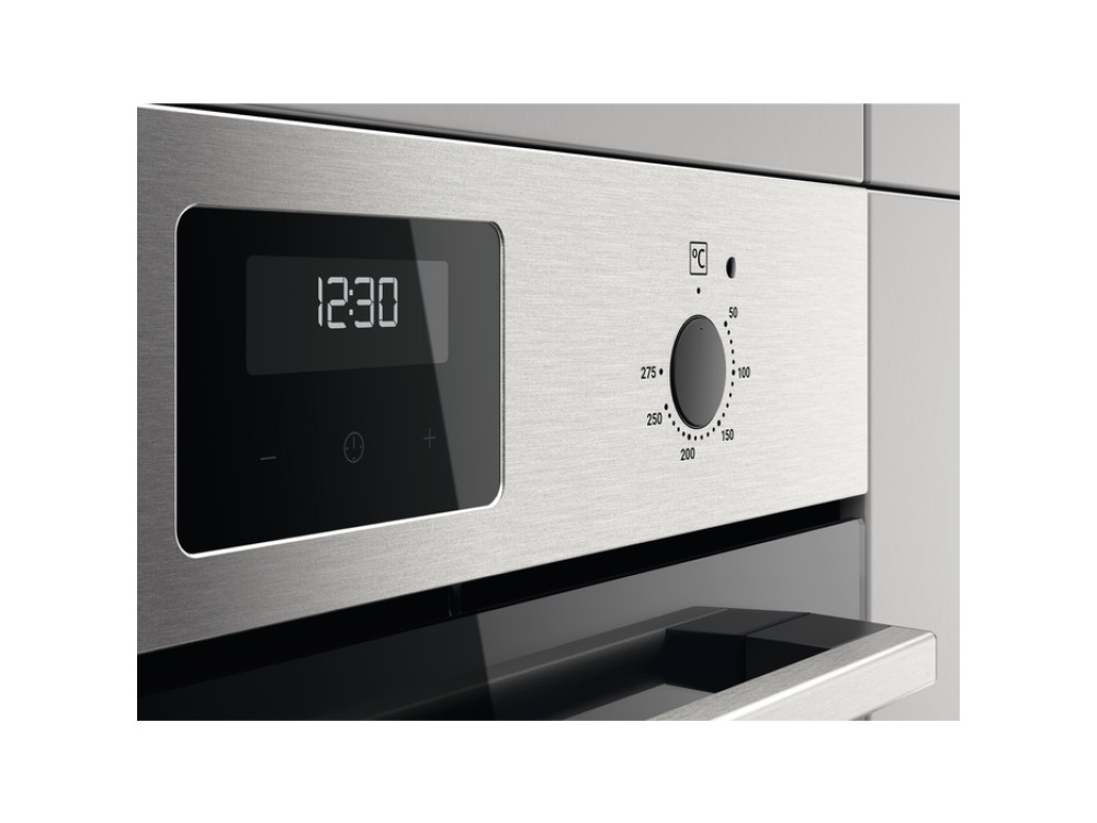 Horno - Zanussi ZOHEX3X1, 72 l, Multifunción, Aquaclean, 60 cm, A+, 2780 W, Inox Antihuellas