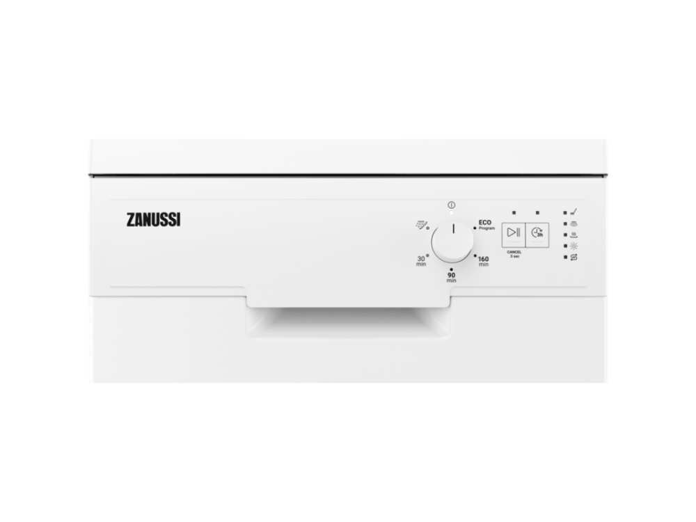 Lavavajillas - Zanussi ZSFN121W1, Libre instalación, 9 servicios, 5 programas, 45 cm, Inverter, Blanco
