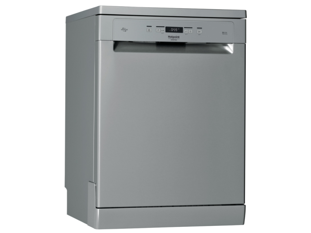 Lavavajillas - Hotpoint HFC 3C41 CW X, Independiente, 9 servicios, 14 programas, Gris