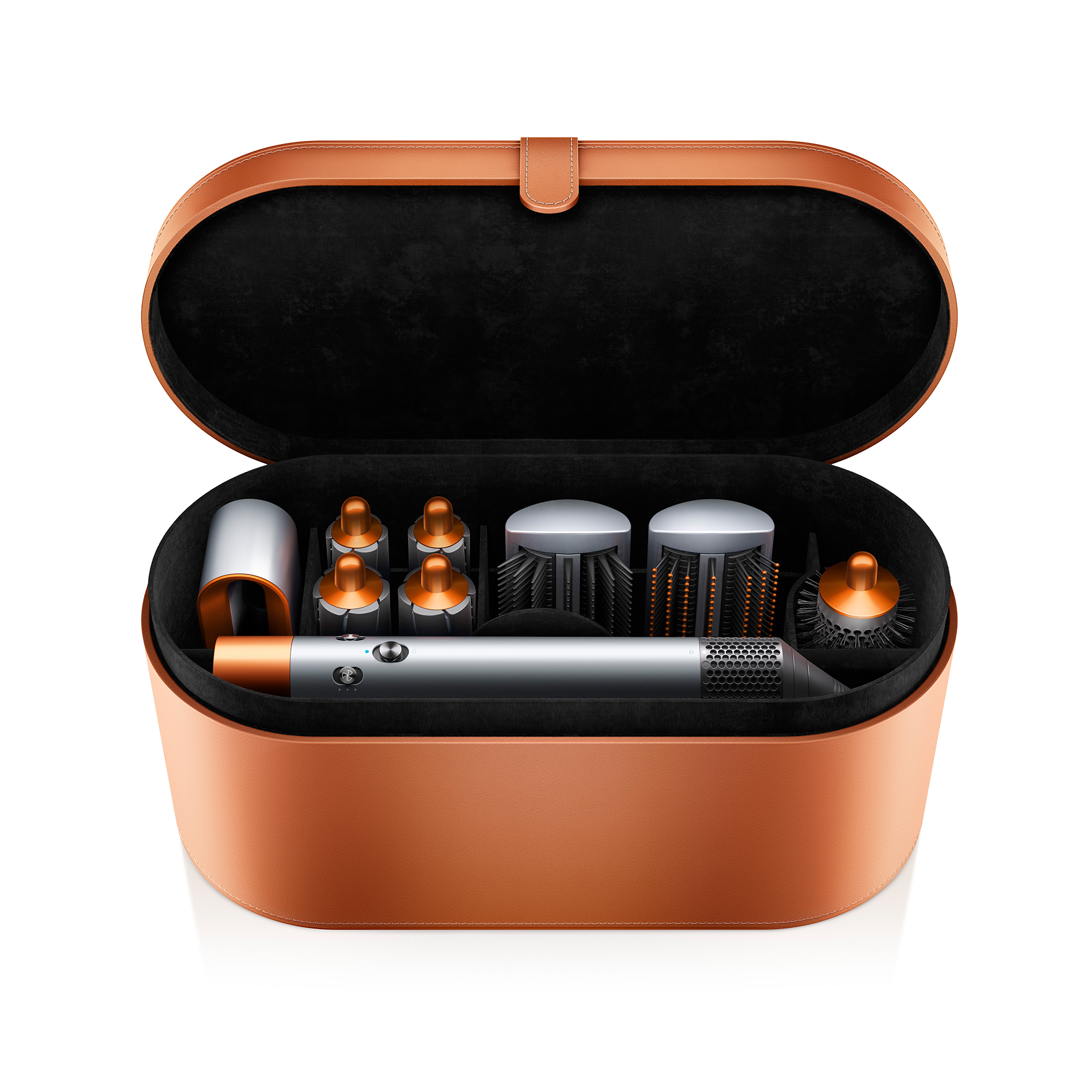 Rizador - Dyson Airwrap Styler Complete Copper, 90 °C, 8 acessorios, Cobre + Bolsa de almacenaje