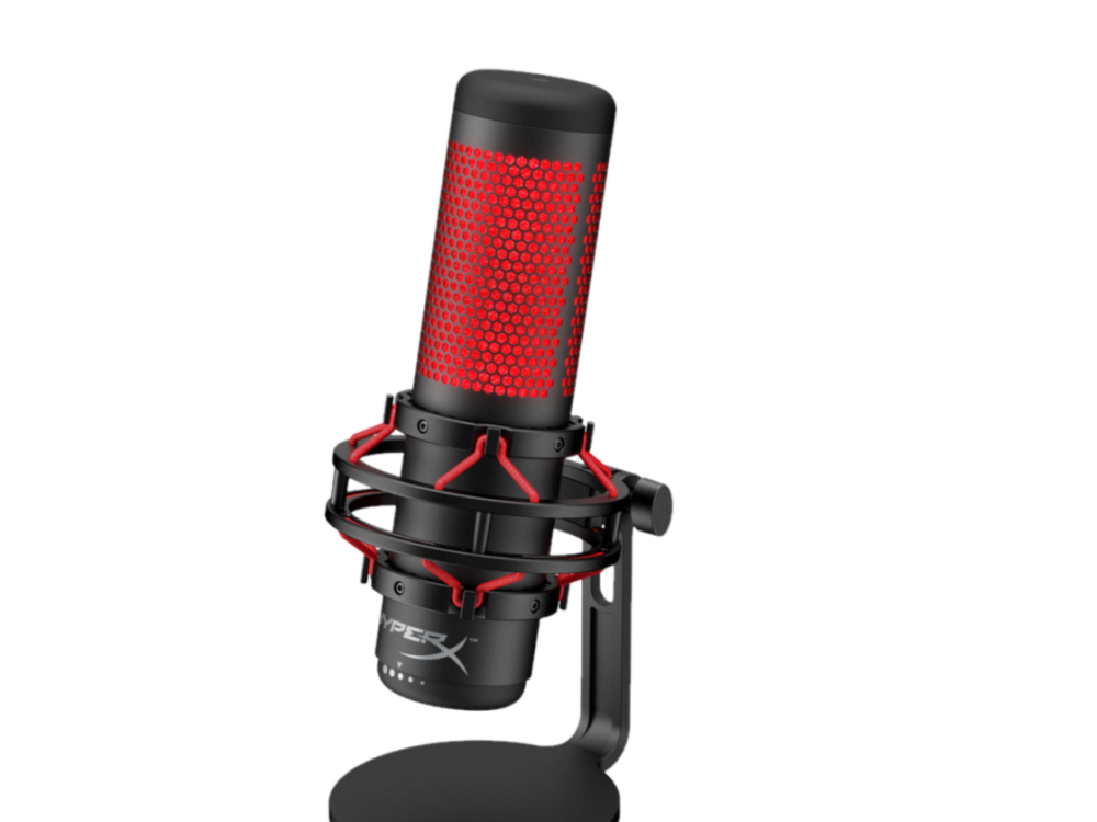 Hyperx Quadcast Hxmicqcbk para pc ps4™ y mac® usb iluminación rgb ngenuity negro table microphone rojo 36 db 2020000 hz 16 bit 48 khz pcmacps4