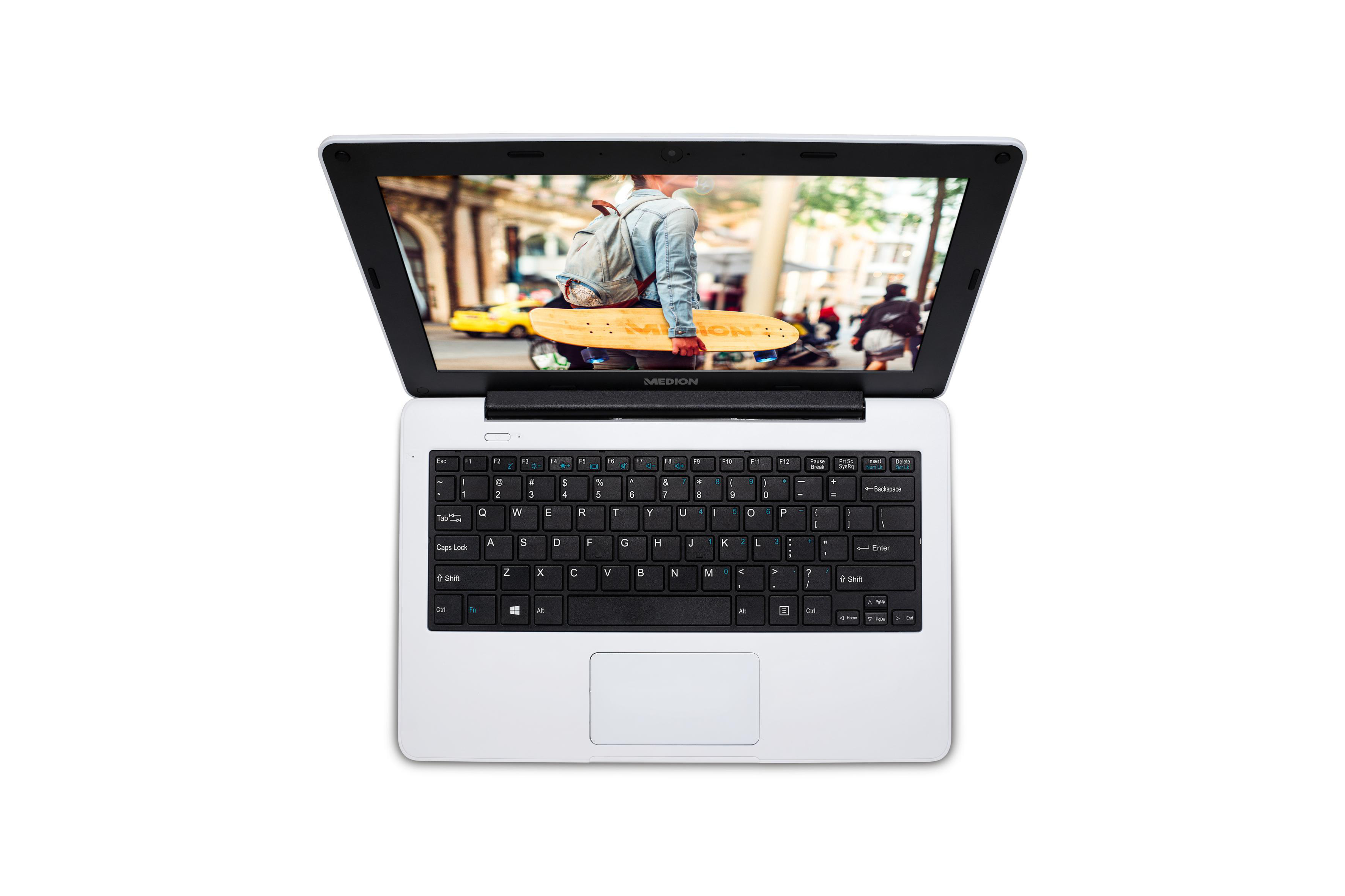 MEDION AKOYA® E11201 (MD61860) - 11,6 Zoll - Intel® Celeron® N3450 - 4 GB - 64 GB - Intel® HD 500 - Windows 10 Pro Education (64 Bit)