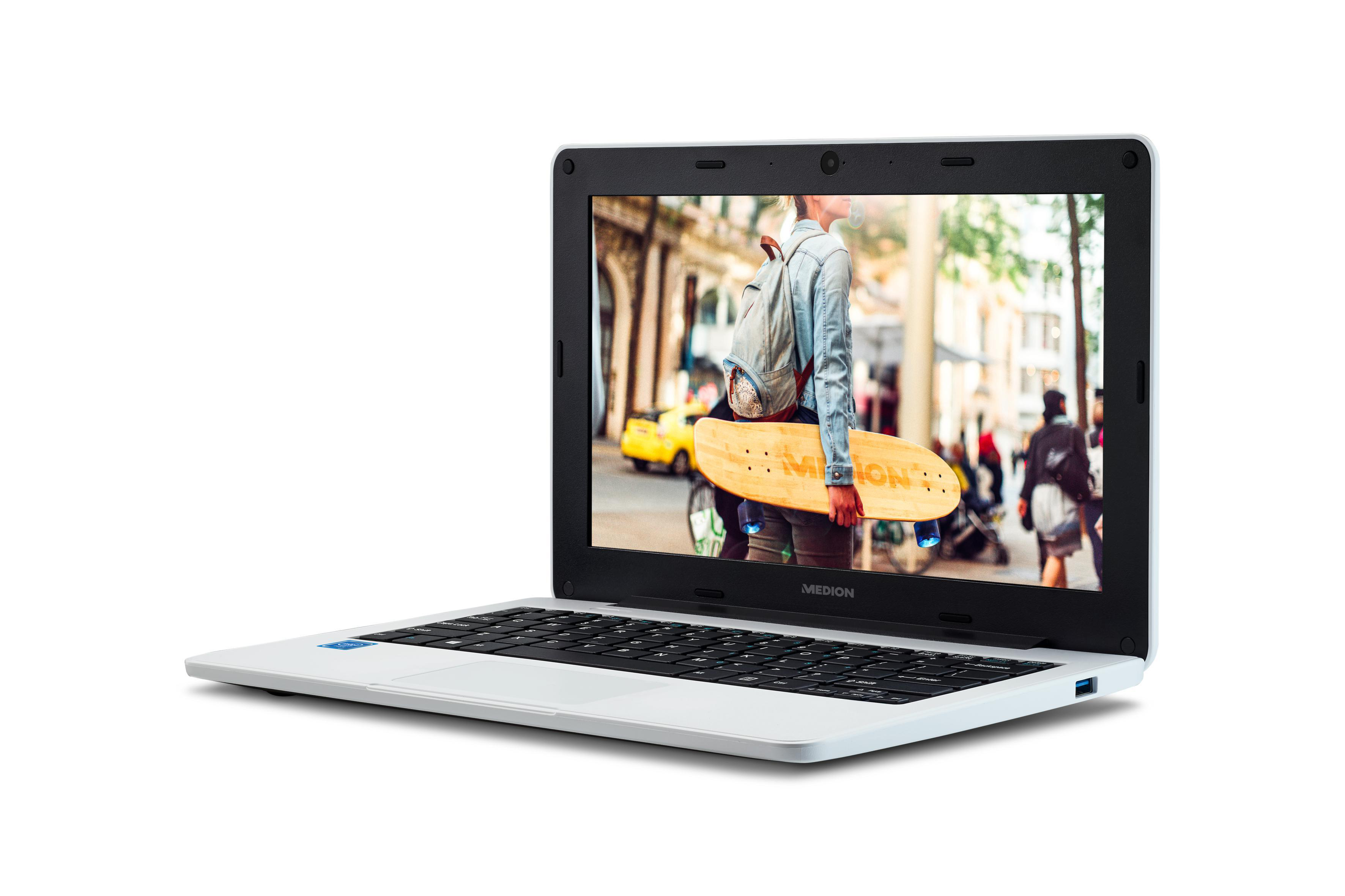 MEDION AKOYA® E11201 (MD61860) - 11,6 Zoll - Intel® Celeron® N3450 - 4 GB - 64 GB - Intel® HD 500 - Windows 10 Pro Education (64 Bit)