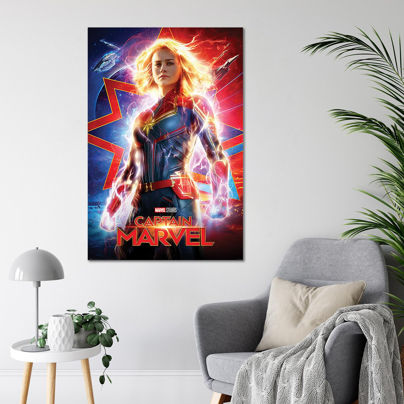 INTERNATIONAL Higher, Captain Marvel PYRAMID Further, Faster Poster