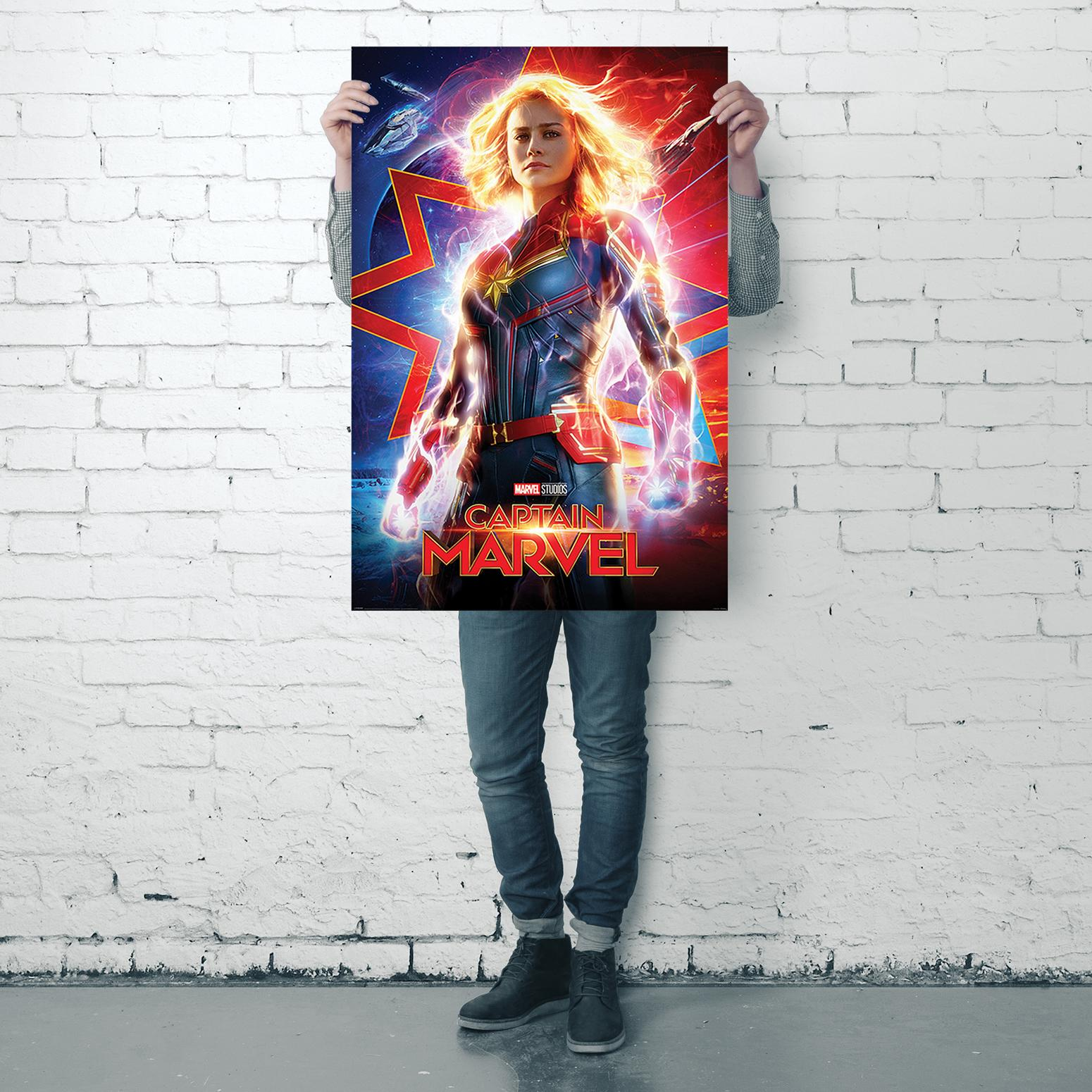 PYRAMID INTERNATIONAL Captain Marvel Higher, Further, Faster Poster