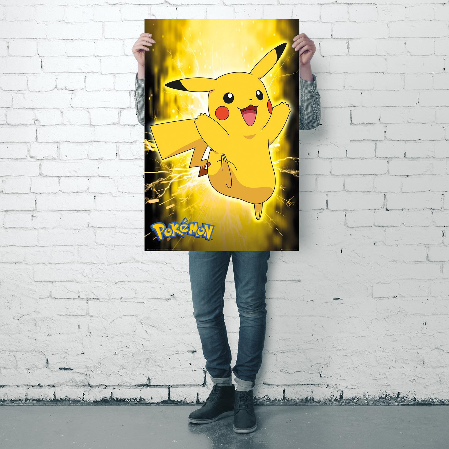 Pikachu Neon EYE Poster Pokémon Poster GB Großformatige