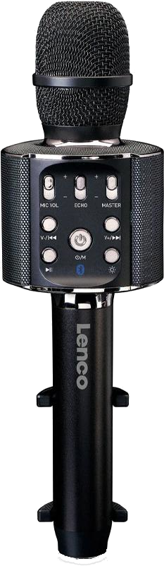 LENCO Microphone karaoké Bluetooth Noir (BMC-090)
