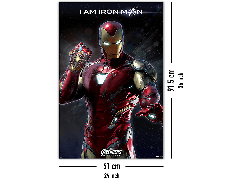 Poster Am Endgame PYRAMID INTERNATIONAL Iron Poster Avengers: Großformatige Man I