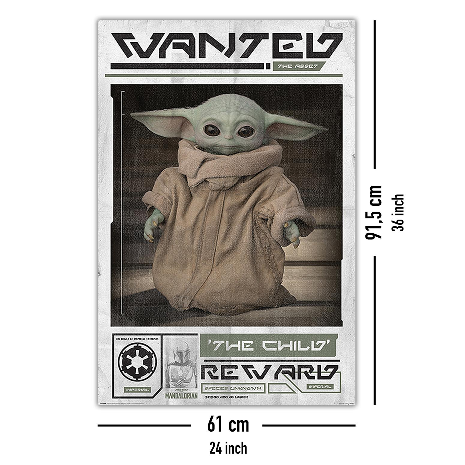 PYRAMID INTERNATIONAL The Mandalorian Yoda Baby The Großformatige Wanted Child Poster