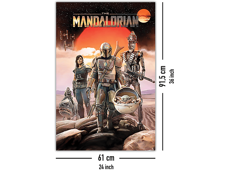 PYRAMID INTERNATIONAL The Mandalorian Poster Group  Großformatige Poster