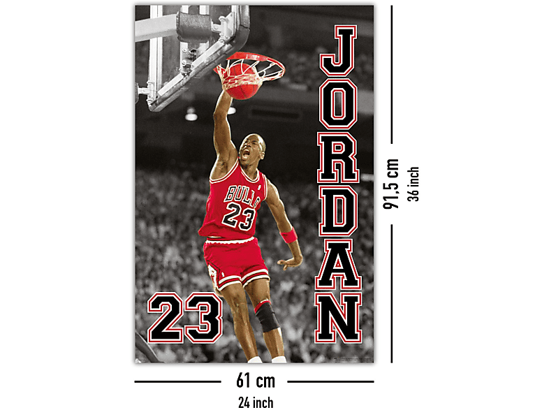 CLOSE UP Michael Jordan 23 Poster Poster Großformatige