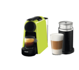 DE LONGHI Nespresso Kaffeemaschine Essenza Mini + Milk Lime Green EN 85 LAE