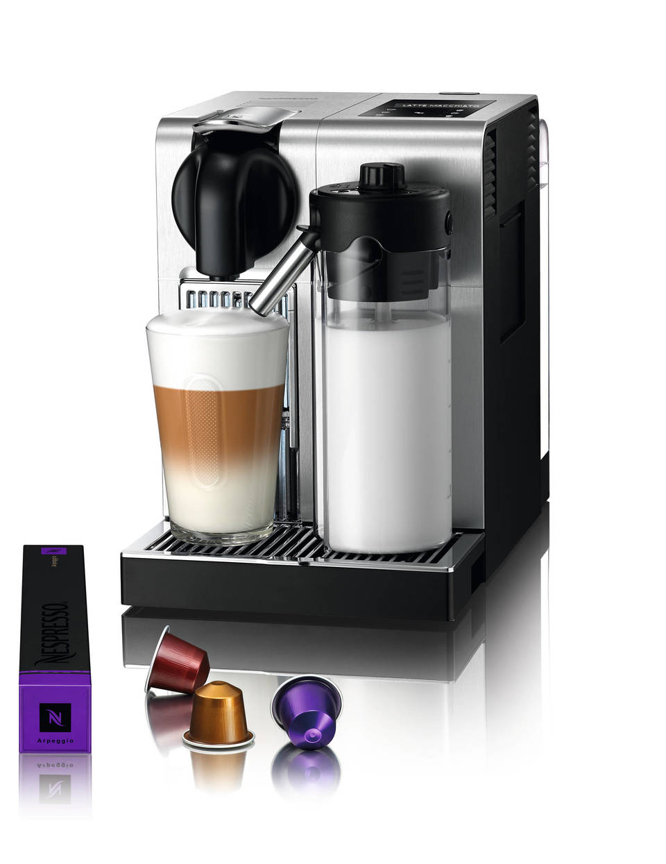 DE LONGHI Nespresso Kaffeemaschine Lattissima Pro EN 750 MB Metall Nespresso-Kaffeemaschine Silber, Metall