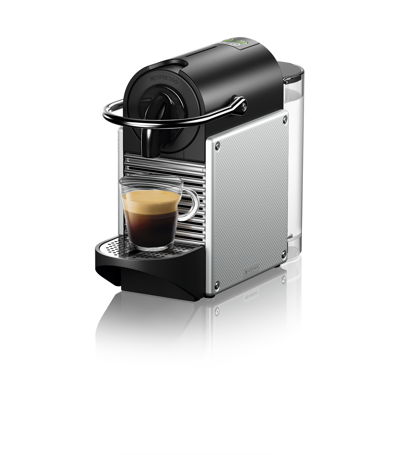 DE LONGHI EN 124 S Pixie Nespresso-Maschine Silber