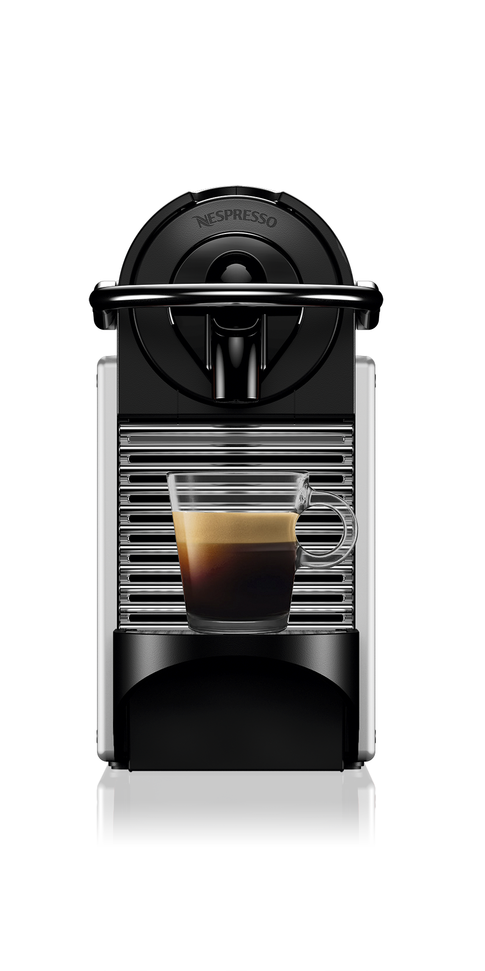 DE LONGHI EN 124 S Pixie Nespresso-Maschine Silber