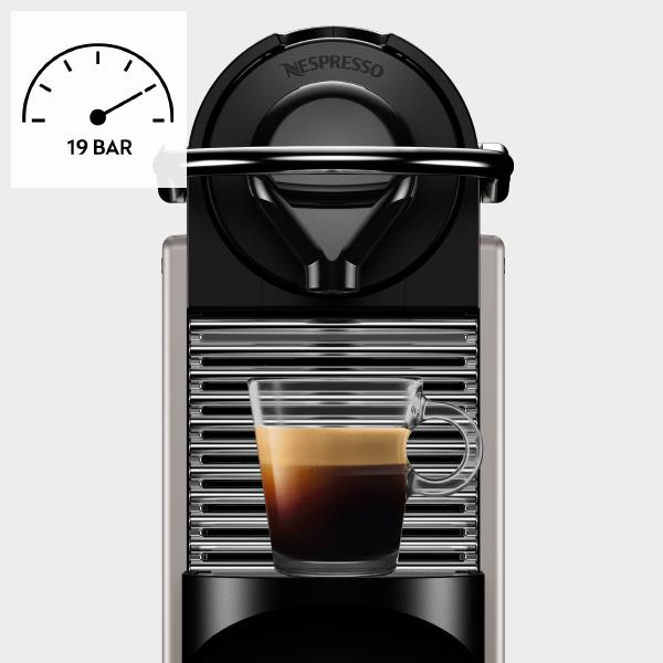 DE LONGHI EN 124 S Pixie Nespresso-Maschine Silber