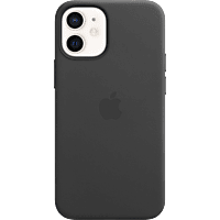 APPLE Leder Case mit MagSafe in Schwarz für iPhone 12 mini (MHKA3ZM/A)