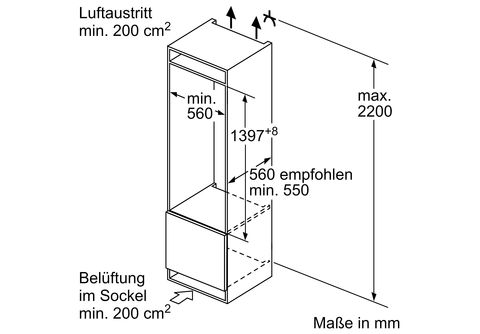 BOSCH KIL52AFE0 Serie 6 Kühlschrank (E, 1397 mm hoch, k.A.) k.A. |  MediaMarkt