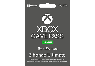 Xbox Game Pass Ultimate előfizetés, 3 hónap (Xbox One & Xbox Series X)