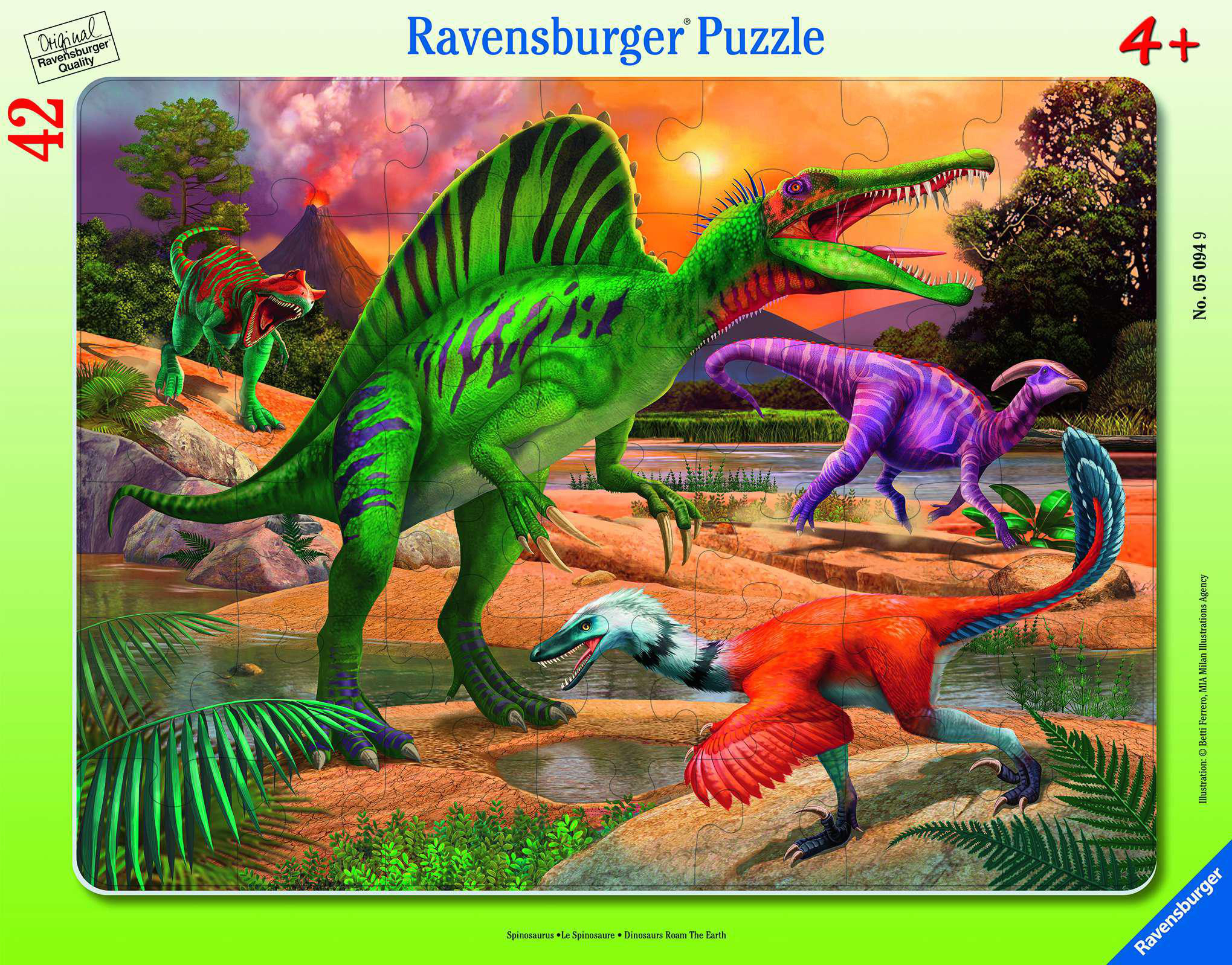 Mehrfarbig Spinosaurus RAVENSBURGER Puzzle