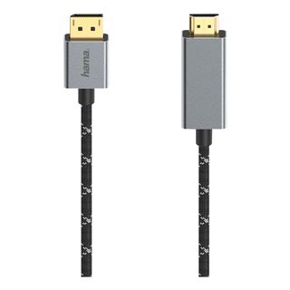 HAMA CABLE DPP/HDMI 4K 1.5M - Câble adaptateur DisplayPort/HDMI (Noir)