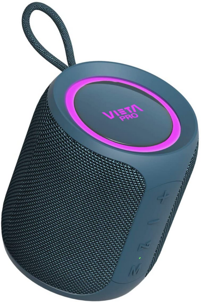 Altavoz Easy 2 de vieta pro con bluetooth 5.0 true wireless radio fm 12 horas autonomía resistencia agua ipx7 y directo asistente virtual acabado color azul. tecnología reproductor usb integrado vmbs36lb 20 resistente 12h