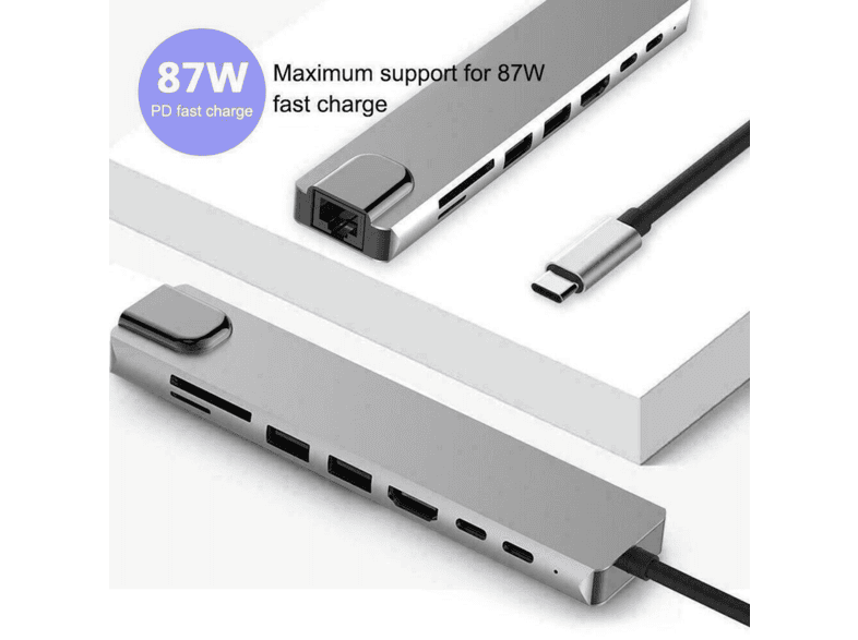 DAYTONA-FC10-8-in-1-Type-C-to-2-Port-USB-3.0-2-SD-TF-HDMI-RJ45-2PD-Kablolu-Adapter (786×587)