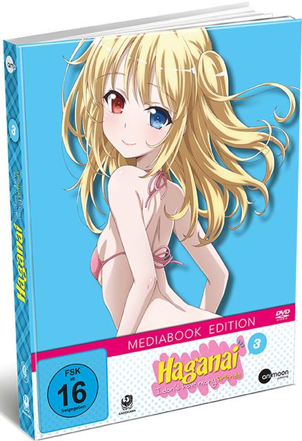Anime-DVD-Cover mit einem Mädchen im Bikini. Der Titel ist vorne.