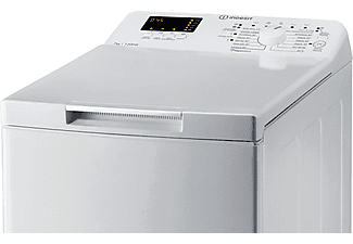 Lavadora carga superior - Indesit BTW S72200 SP/N, 7 kg, 1200 rpm, RapidWash, 13 programas, Blanco