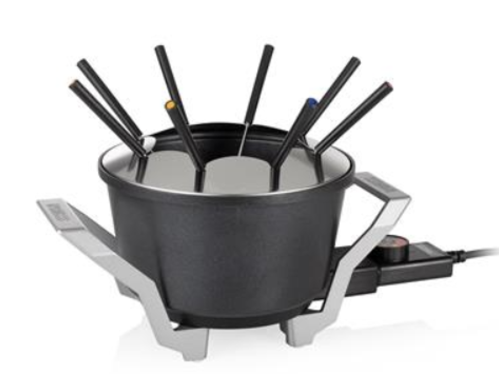 Fondue Premium Princess para 8 personas 01.173100.01.001fondue negro capacidad de 15 fundido 800 w 1.5 litros 173100 01.173100.01.001 800w 15l