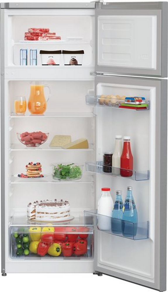 Frigorífico dos puertas - Beko RDSA240K30XBN, 240 l, No Frost, 146,5 cm, Inox