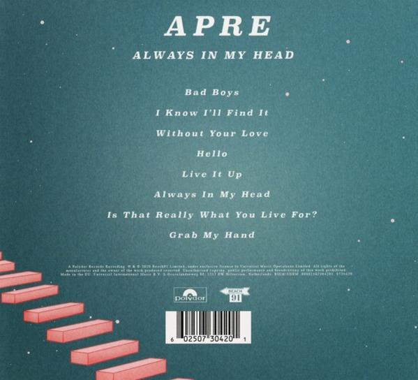 Apre - ALWAYS IN MY HEAD (DIGIPACK)  - (CD)