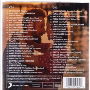 Rückseite eines CD-Covers mit Albumcover eines Paares, Text und CD-Titelliste.