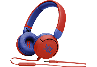 JBL Jr310 - Cuffie (On-ear, Blu/Rosso)