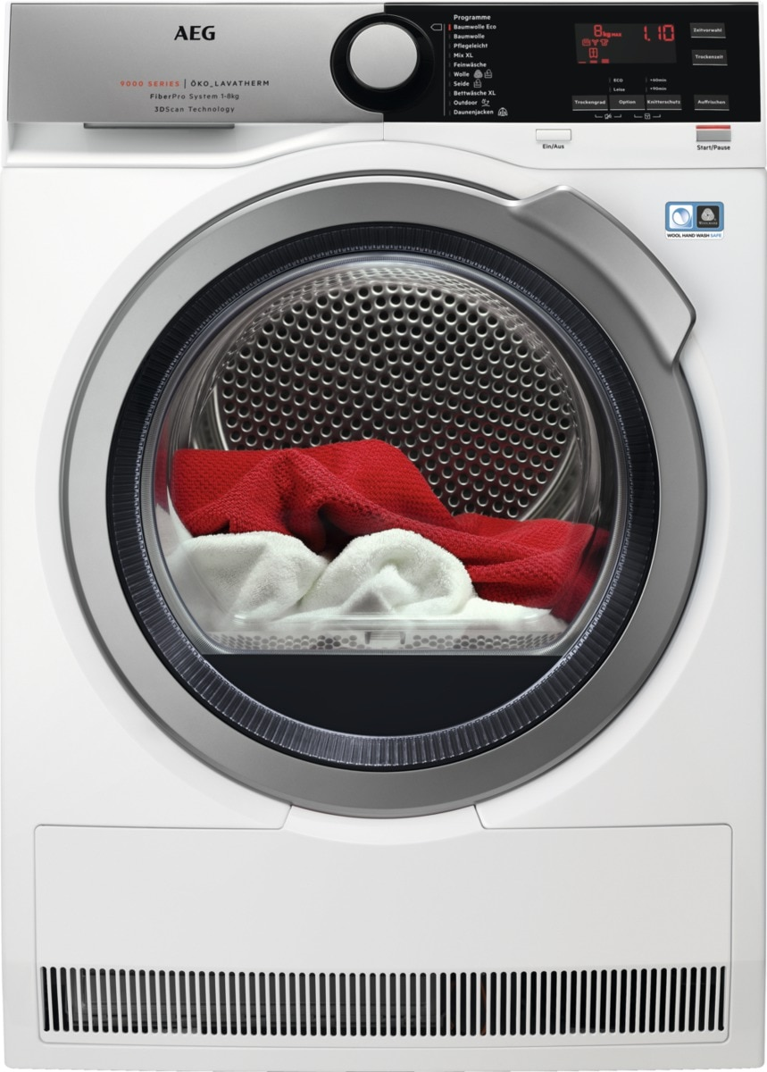 AEG T9ECOWP Wärmepumpentrockner (8 kg), Weiß)