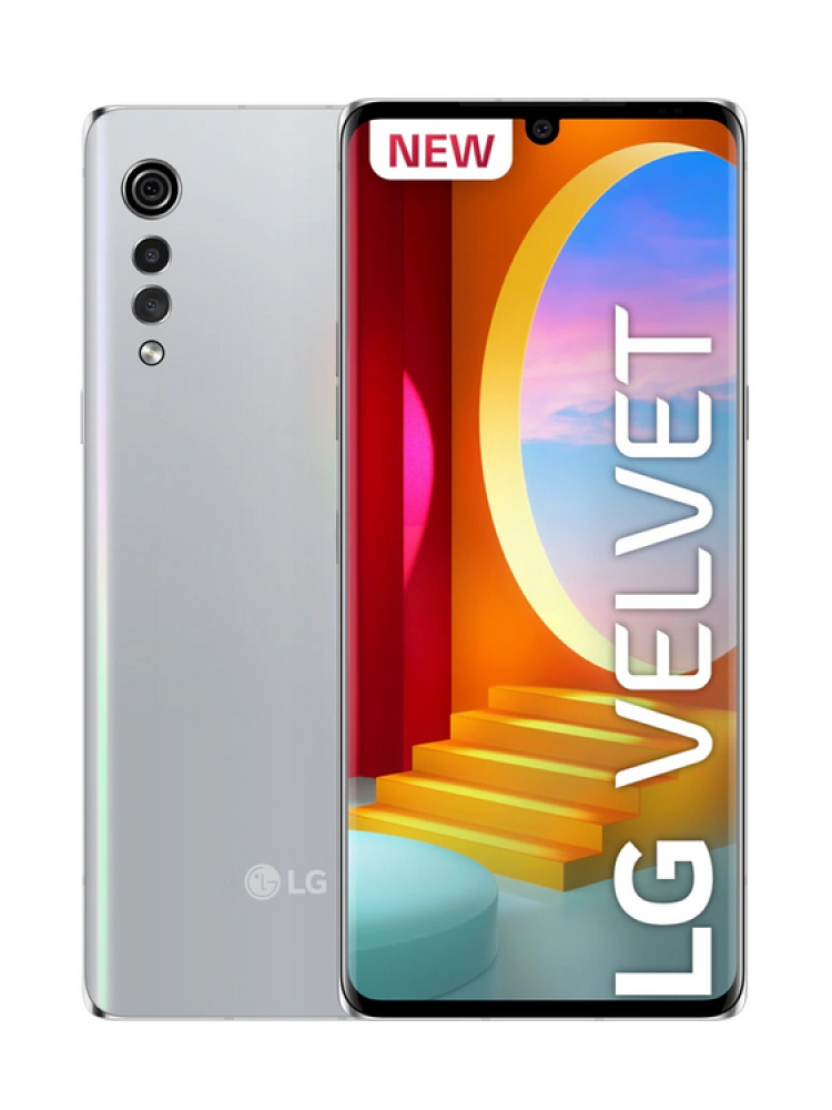 Móvil - LG Velvet 4G, 6,8", Aurora Silver, 128 GB, 6 GB, SD, Full HD+, SDM845 2.5GHz, 4300 mAh