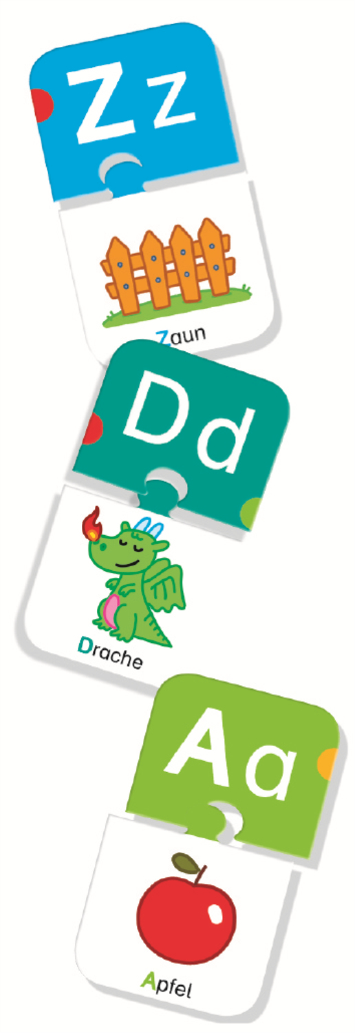 JUMBO Ich lerne Buchstaben Kinderspiele, Mehrfarbig