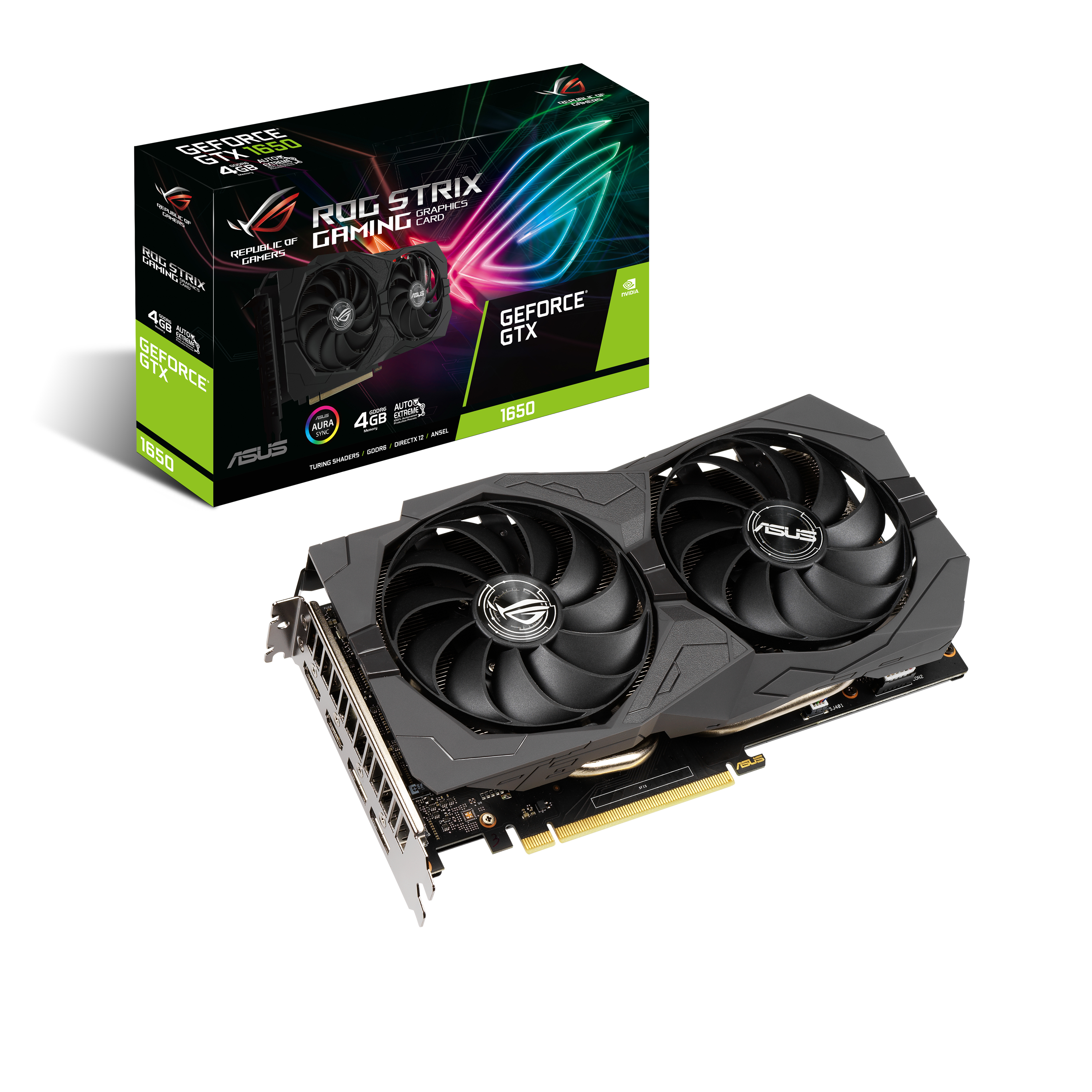 ASUS ROG-STRIX-GTX1650-A4GD6-GAMING (NVIDIA, Gaming-Grafikkarte)