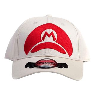 DIFUZED "Super Mario Minimal" Cap - Cappellino (Crema/Nero/Rosso)