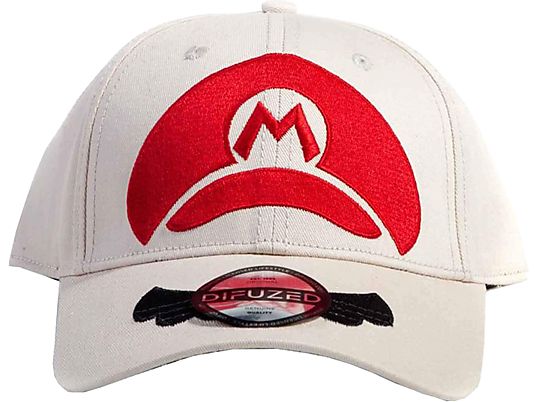 DIFUZED "Super Mario Minimal" Cap - Kappe (Creme/Rot/Schwarz)