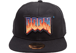 DIFUZED "DOOM Logo" Snapback Cap - Casquette (Noir/Orange/Bleu)