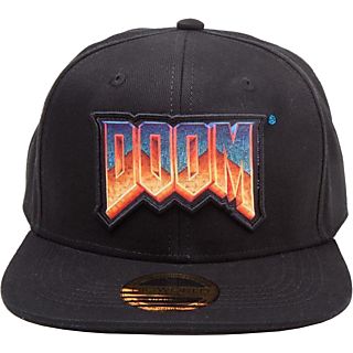 DIFUZED "DOOM Logo" Snapback Cap - Casquette (Noir/Orange/Bleu)