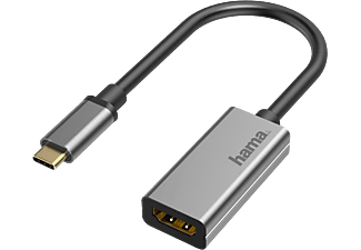 HAMA 200305 ADAPTER USB-C/HDMI 4K M/F ALU - Adapterkabel USB-C/HDMI (Grau)