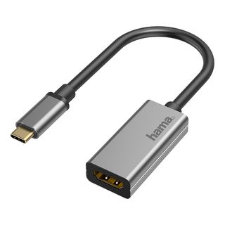 HAMA 200305 ADAPTER USB-C/HDMI 4K M/F ALU - Adapterkabel USB-C/HDMI (Grau)