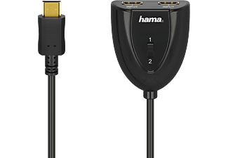 HAMA 205161 HDMI SWITCH 2X1 - HDMI-Umschalter (Schwarz)